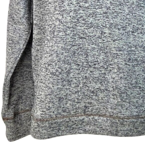 Weatherproof Vintage Heather Gray Button Neck Polyester Sweater S - Picture 3 of 8